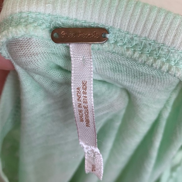 Free People Boho Lace Seafoam Long Sleeve Thermal - Picture 6 of 8